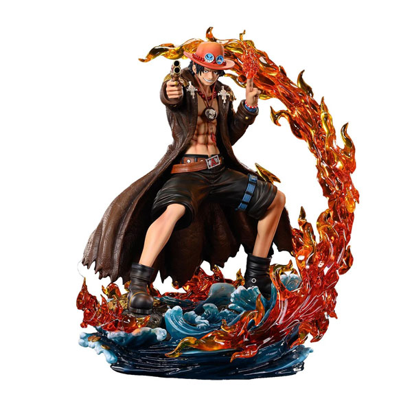 プレックス 『ONE PIECE』 ワンピース ログコレクション 大型スタチューシリーズ エース 1／4スケール（塗装済み完成品フィギュア）