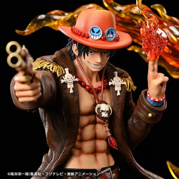 プレックス 『ONE PIECE』 ワンピース ログコレクション 大型スタチューシリーズ エース 1／4スケール（塗装済み完成品フィギュア）