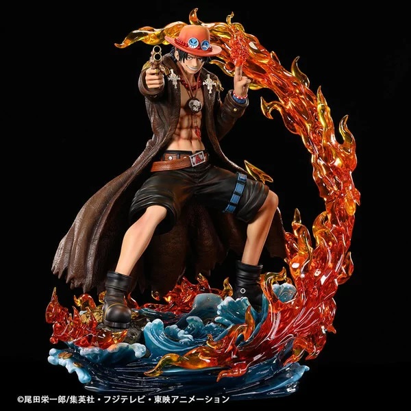 プレックス 『ONE PIECE』 ワンピース ログコレクション 大型スタチューシリーズ エース 1／4スケール（塗装済み完成品フィギュア）