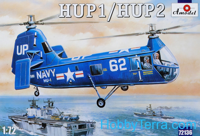 【並行輸入品】HUP-1／HUP-2 USAF ヘリコプター 1/72 プラモデル（Amodel 72136）