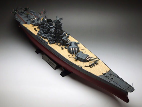 戦艦大和 1/350 完成品 プラモデル 組立・塗装済み タミヤ 当社オリジナルメイド
