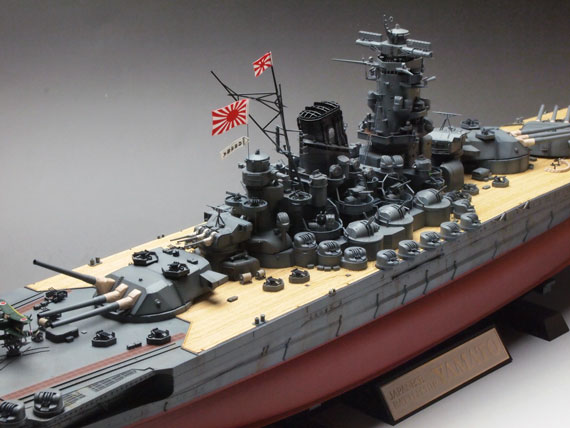 戦艦大和 1/350 完成品 プラモデル 組立・塗装済み タミヤ 当社オリジナルメイド